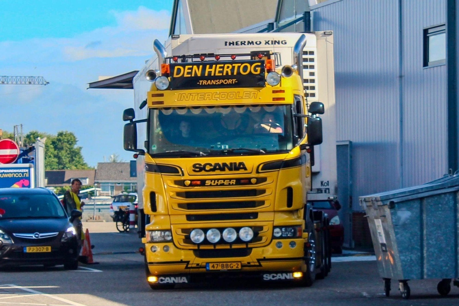 scania r500 v8 showtruck, Euro 5, Scania, Geel, Bedrijf