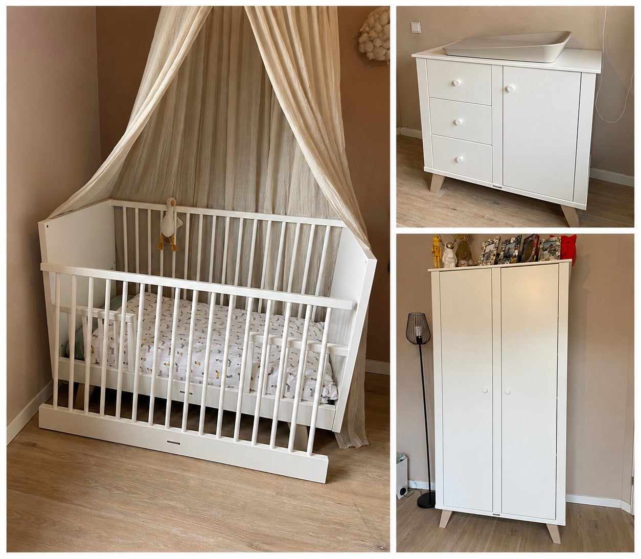 Kidsmill Lars ledikant, commode en kast complete kamer, Kinderen en Baby's, Ophalen, Gebruikt, 70 tot 85 cm, 140 tot 160 cm