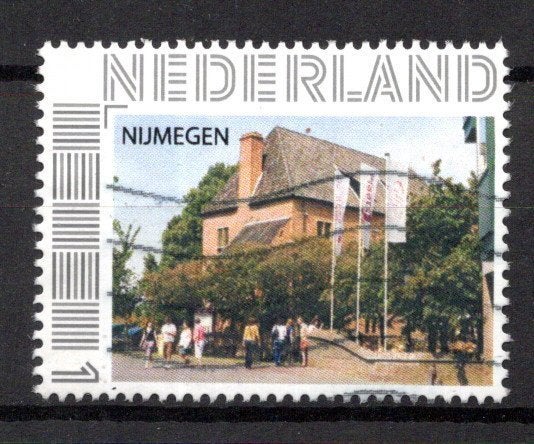gestempelde zegel. Persoonlijke:  Nijmegen, Ophalen of Verzenden, Na 1940, Gestempeld