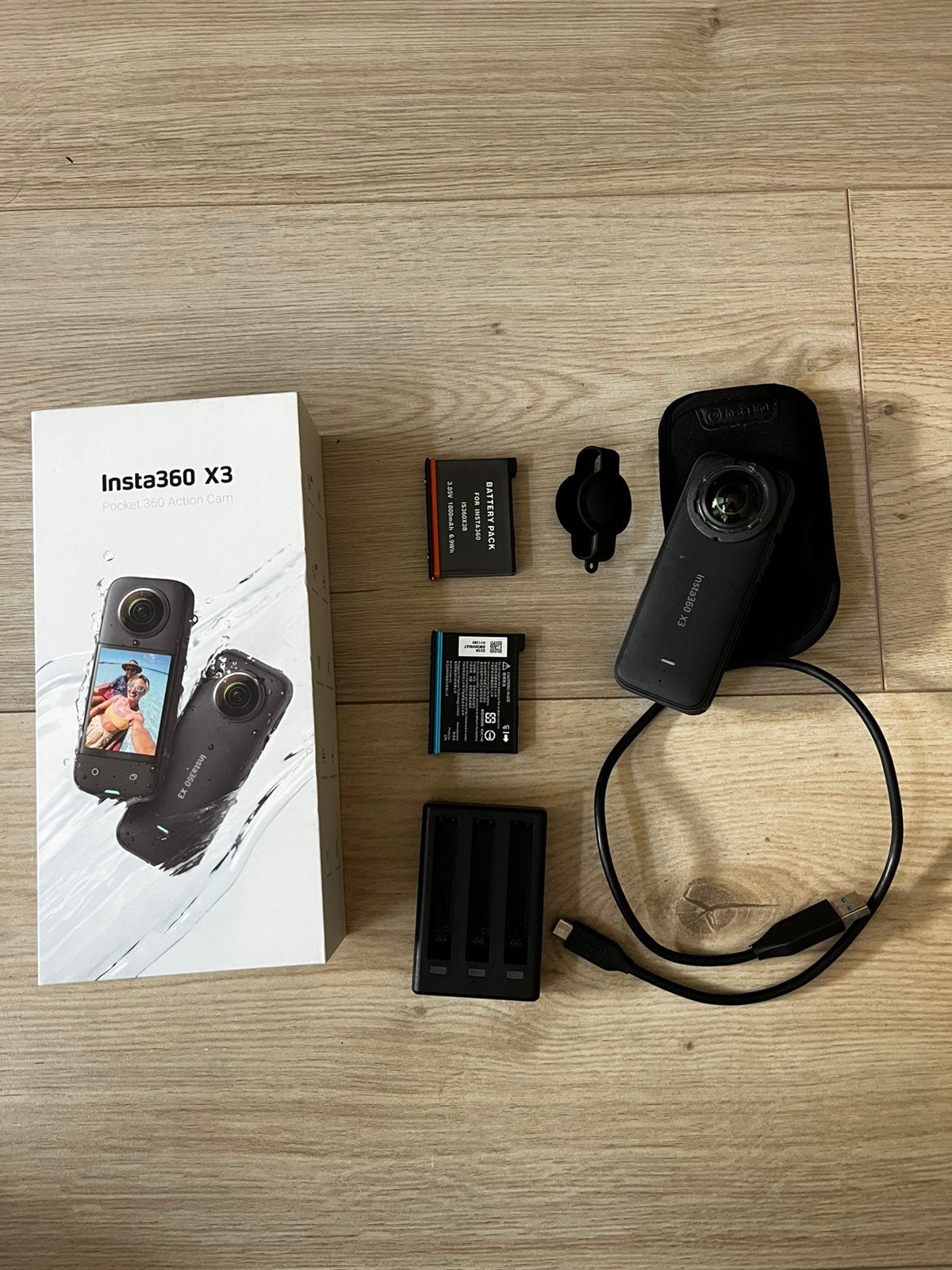 Insta360 X3 360 Action Camera – Compleet in doos, Ophalen of Verzenden, Zo goed als nieuw, Overige merken
