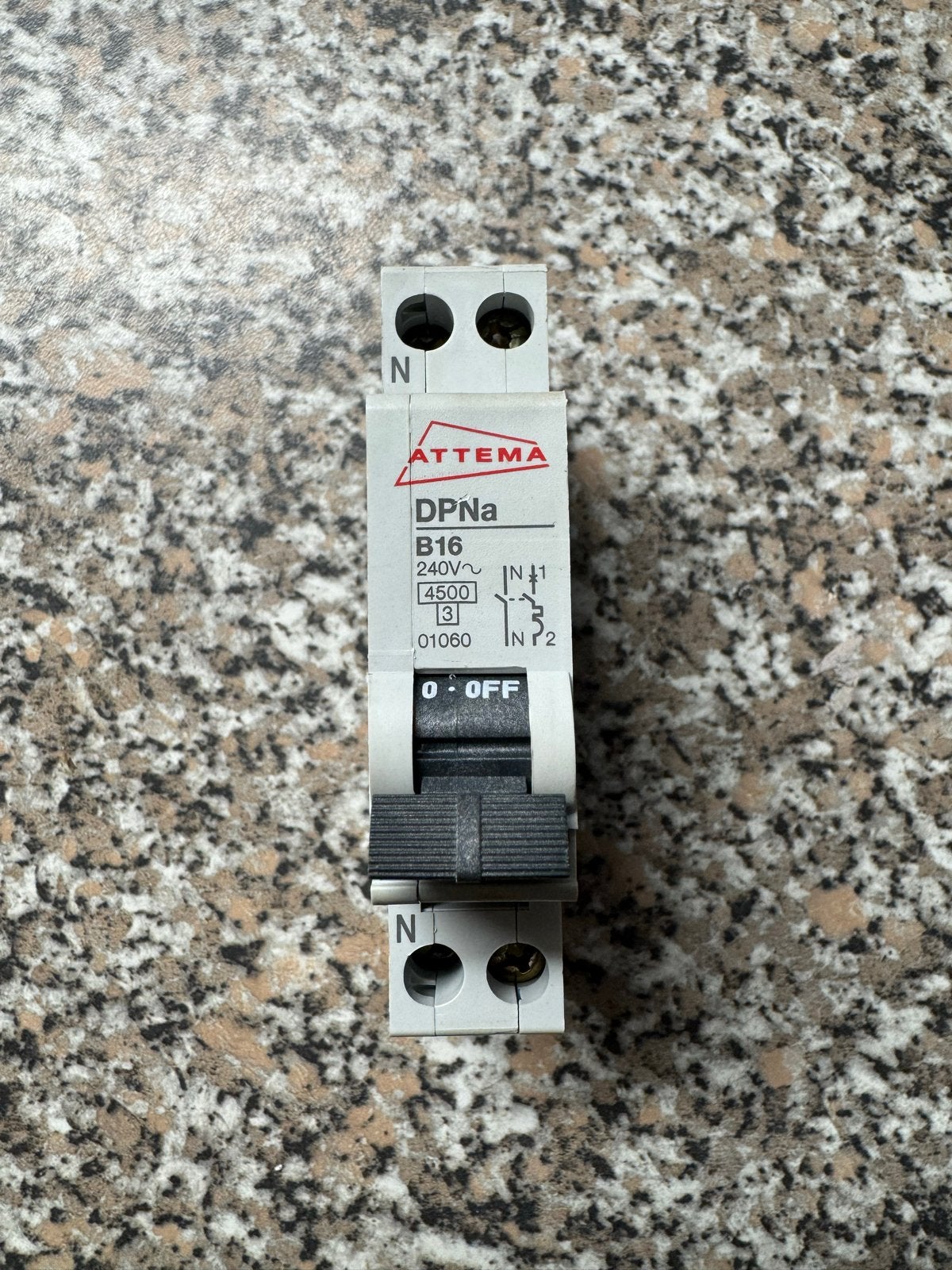 Attema DPNa B16 installatieautomaat - Gebruikt, Doe-het-zelf en Verbouw, Elektra en Kabels, Ophalen of Verzenden, Gebruikt, Overige typen