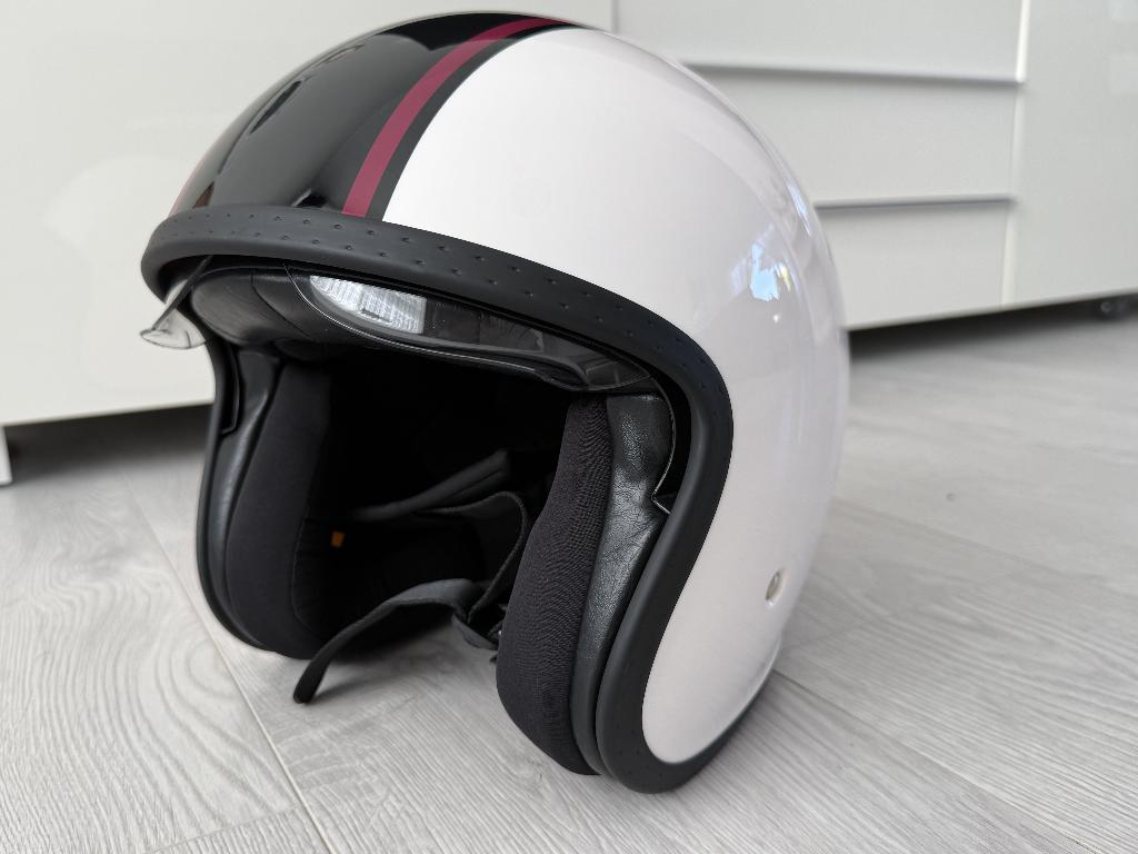 Scooter Helm - Maat S (55-56 cm) - Z.G.A.N., Sieraden, Tassen en Uiterlijk, Ophalen, Zo goed als nieuw, Wit, Overige materialen