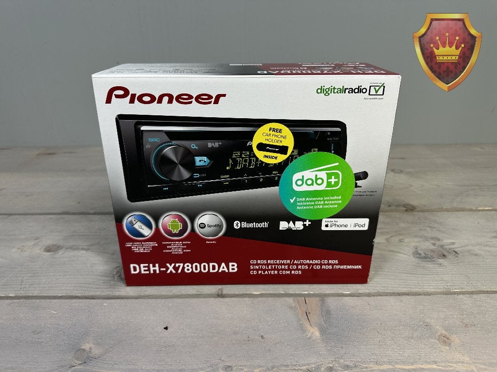 Pioneer DEH-X7800DAB DAB+ Bluetooth Autoradio - Nieuw, Nieuw, Niet Ingevuld, Pioneer, Niet Ingevuld