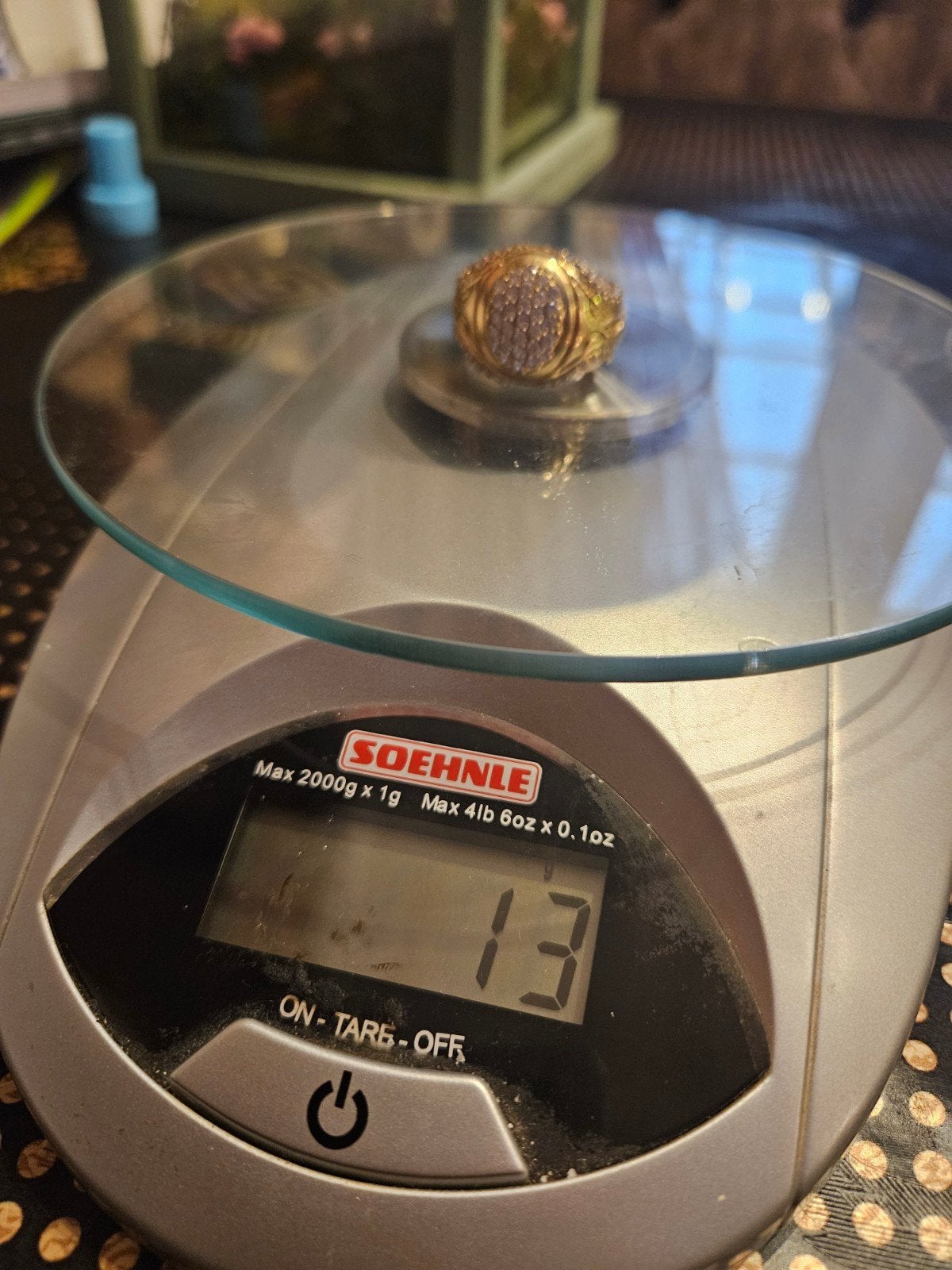 14k goudring 13g (briljant), Sieraden, Tassen en Uiterlijk, Ringen, 20 of groter, Ophalen of Verzenden, Zo goed als nieuw, Met edelsteen