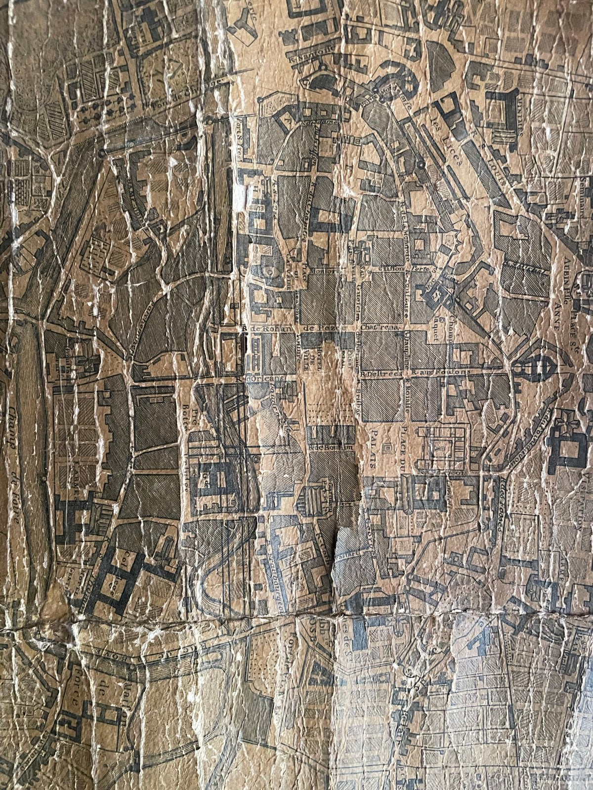 Antieke Landkaart Rennes, Frankrijk - Voor 1800, Gelezen, Voor 1800, Frankrijk, Ophalen of Verzenden