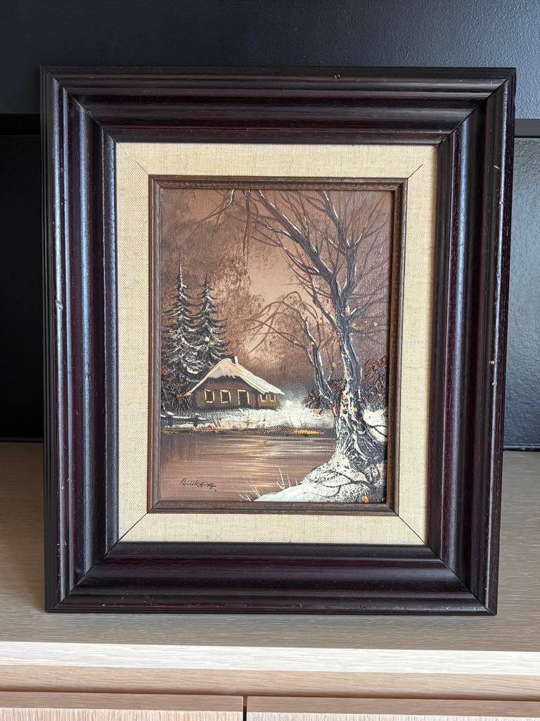 Albert Buikema (1947) – Olieverf – 18  x 24 cm – Gesigneerd, Antiek en Kunst, Ophalen of Verzenden
