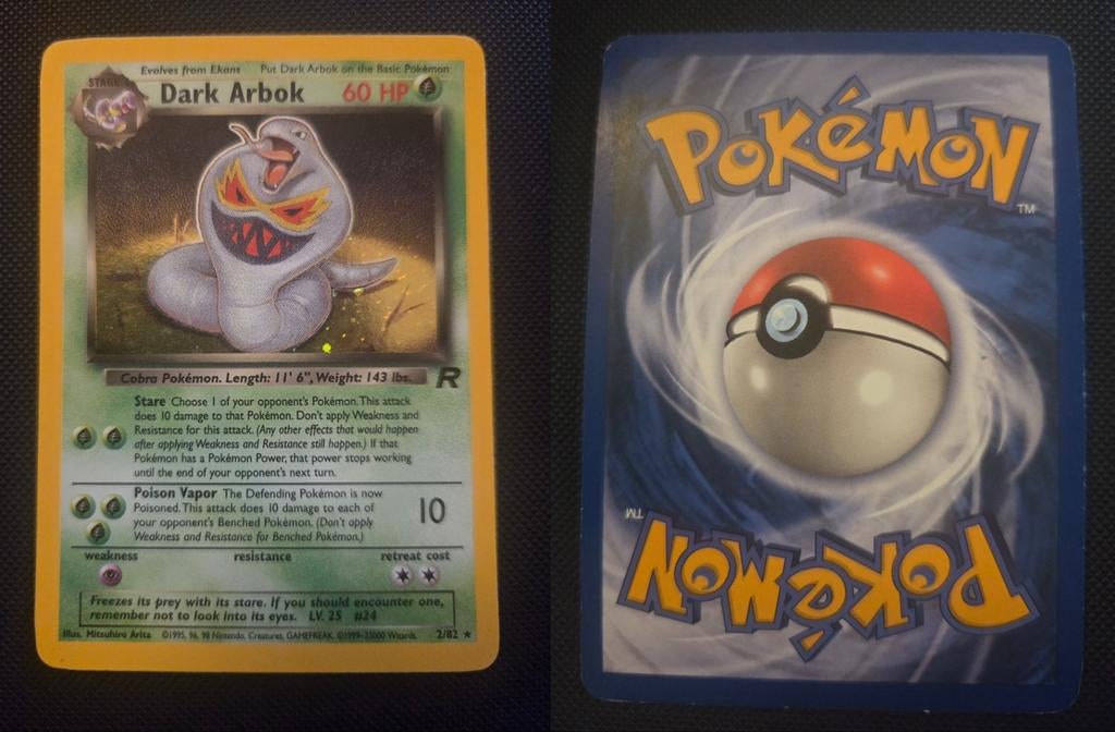 Dark Arbok Team Rocket 2/82, Ophalen of Verzenden, Zo goed als nieuw, Losse kaart, Foil
