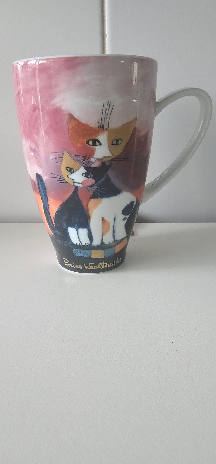 Goebel Rosina Wachtmeister mok Amico e Amica - 13 cm, Nieuw, Ophalen of Verzenden, Steen/keramiek, Meerkleurig