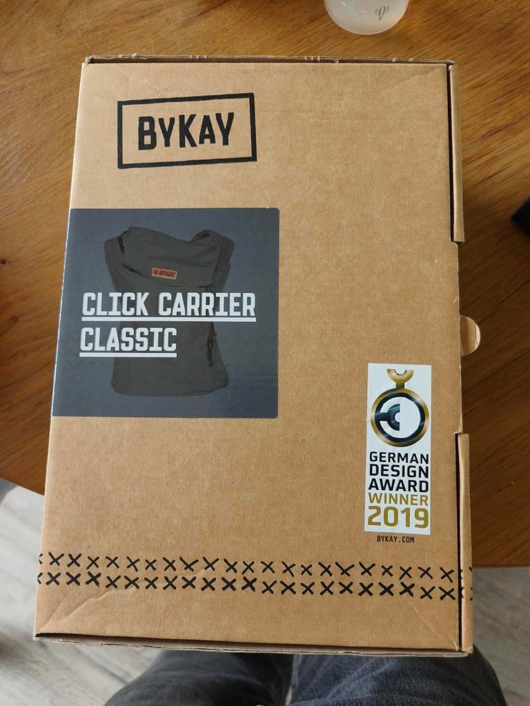 ByKay Click Carrier Classic - Steel Grey (Newborn tot 18kg), Overige merken, Nieuw, Ophalen of Verzenden, Buik, Rug of Zij