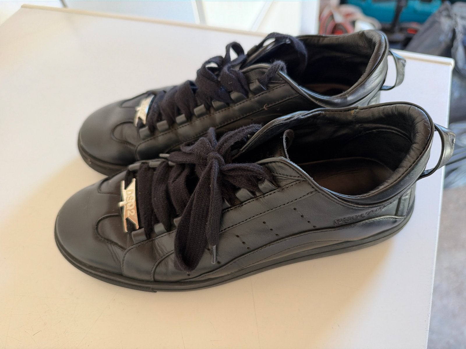 Orginele Dsquared2 sneakers zwart - Maat 42, Kleding | Heren, Ophalen of Verzenden, Gedragen, Zwart, Sneakers of Gympen