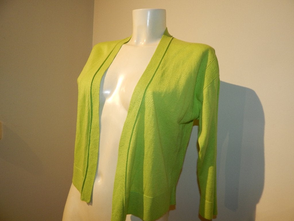 Marccain deels linnen vest breisel opdruk zijkant lime 36/38, Kleding | Dames, Verzenden, Zo goed als nieuw, Maat 36 (S), Marccain