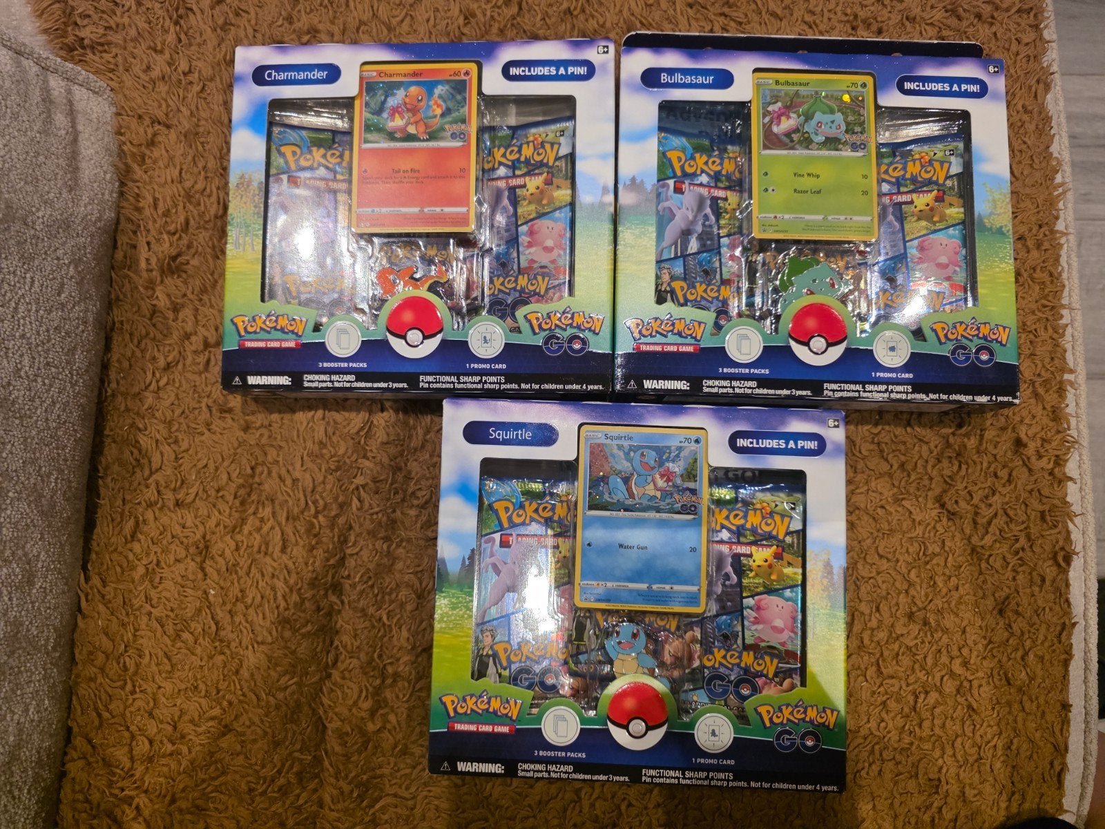Pokémon GO Pin Collectie: Charmander, Squirtle, Bulbasaur, Ophalen of Verzenden, Nieuw, Booster