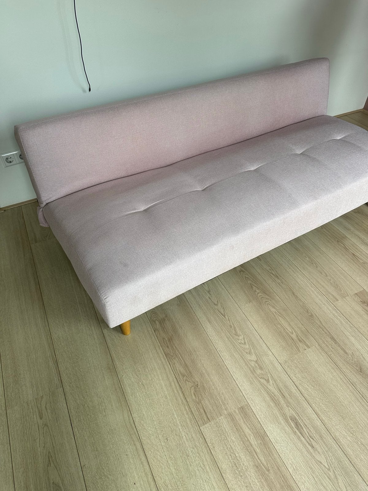 Slaapbank oud roze - Compact en stijlvol, Gebruikt, Tweepersoons, Ophalen of Verzenden, X
