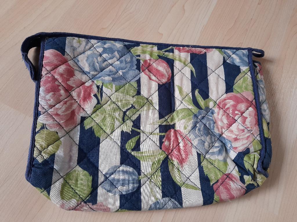 TOILETTAS MET BLOEMEN 30 X 22 X 7 cm, Ophalen of Verzenden, Zo goed als nieuw, Dame