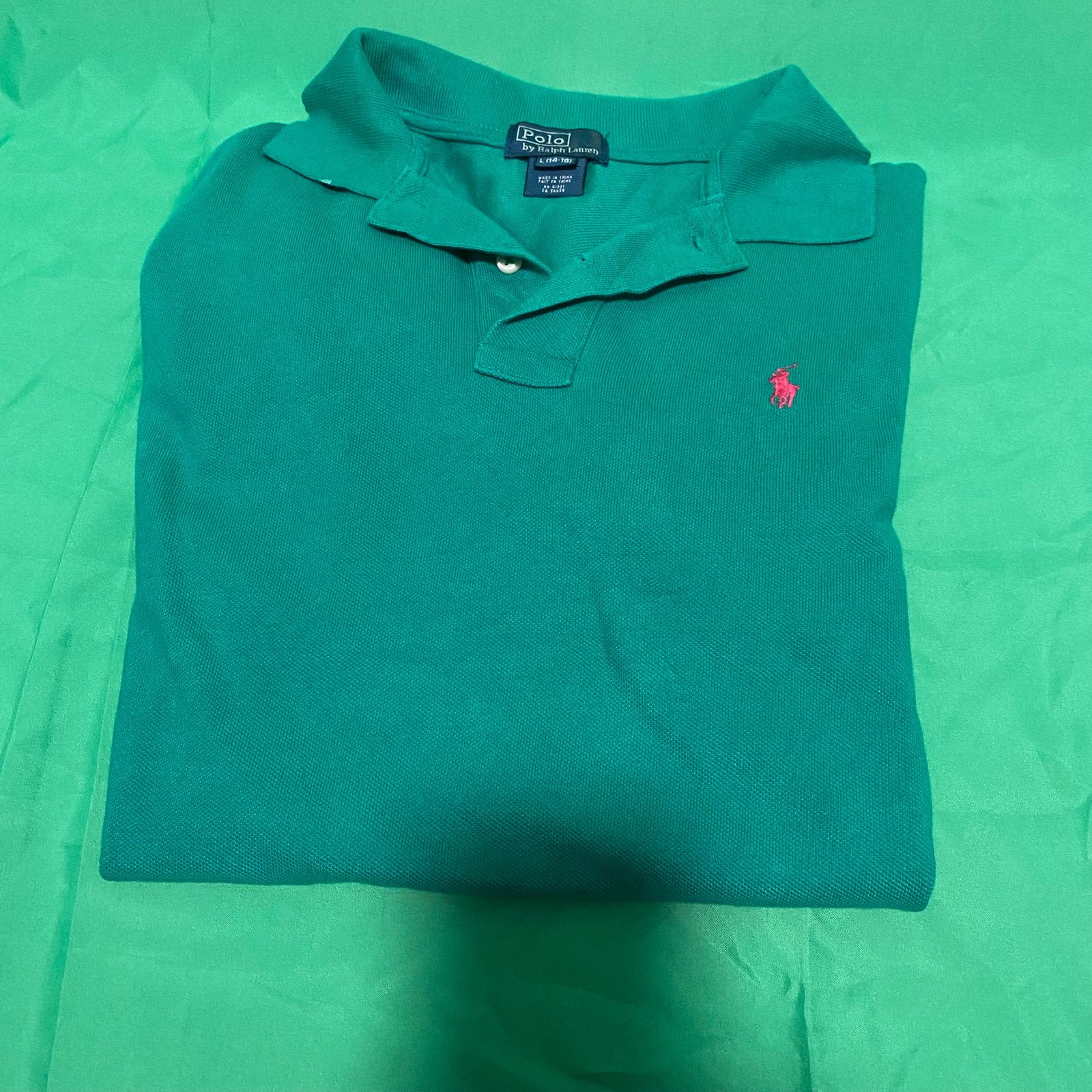 Polo Ralph Lauren groen – maat L (14-16 jaar), Ophalen of Verzenden, Zo goed als nieuw, Overige maten, Groen