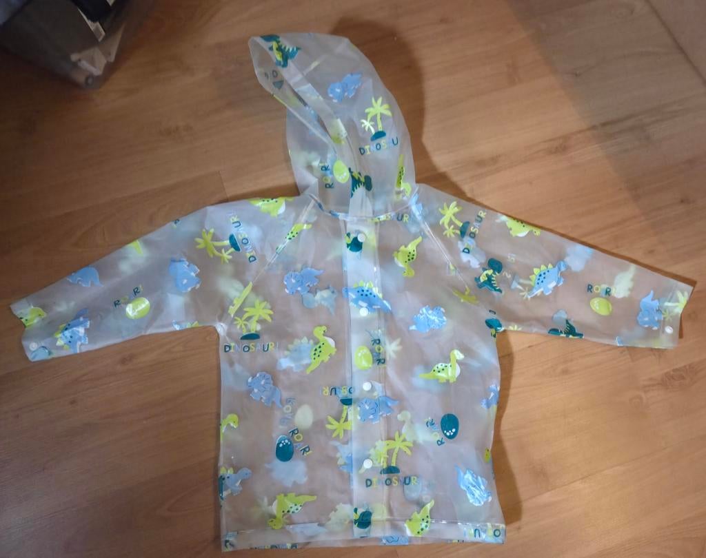 Kinder regenjas dino, Ophalen of Verzenden, Zo goed als nieuw, Jongen of Meisje, Jas