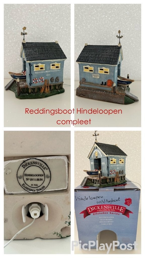 Dickensville, reddingsboot Hindeloopen, Ophalen of Verzenden, Zo goed als nieuw