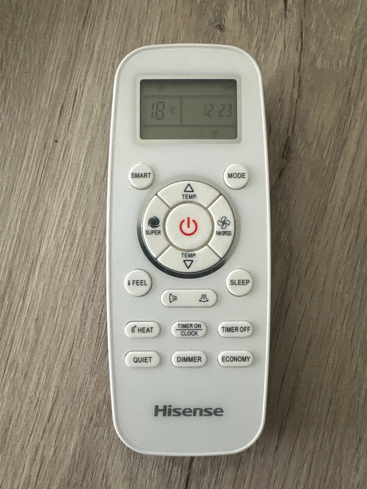 Hisense Afstandsbediening voor Airco, 3 snelheden of meer, Ophalen of Verzenden, Zo goed als nieuw, Koelen en Ontvochtigen