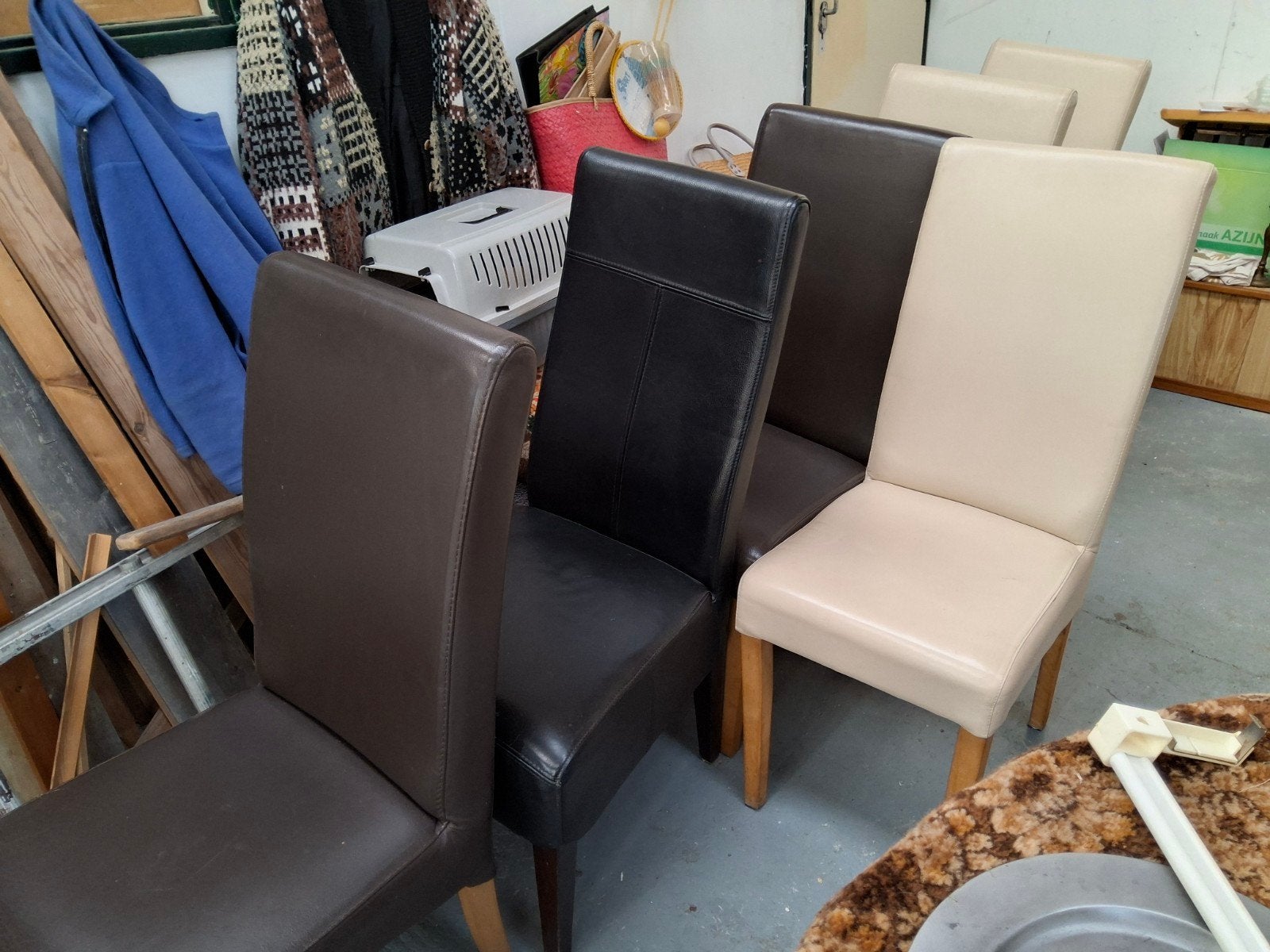 Eetkamerstoelen 6st, Huis en Inrichting, Stoelen, Ophalen, Gebruikt, Vier