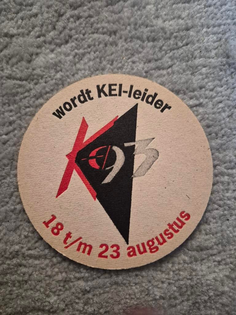 Amstel Bier Viltje - Wordt KEI-leider 93, Verzamelen, Biermerken, Ophalen of Verzenden