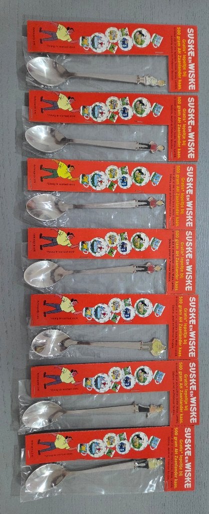 Suske en Wiske lepeltjes, Ophalen of Verzenden, Suske en Wiske, Nieuw, Beeldje of Figuurtje