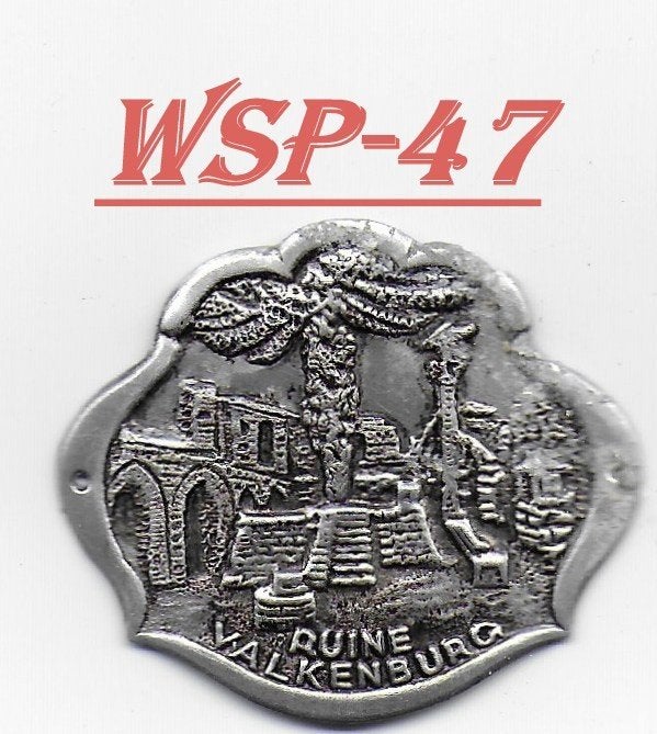 WSP-47 wandelstokplaatje: Valkenburg - Ruïne, Ophalen of Verzenden, Zo goed als nieuw
