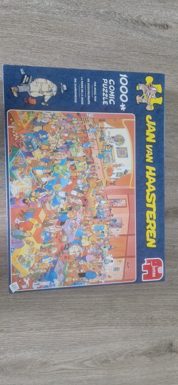 Jan van Haasteren de goochelbeurs, Hobby en Vrije tijd, Denksport en Puzzels, Ophalen of Verzenden, 500 t/m 1500 stukjes, Zo goed als nieuw