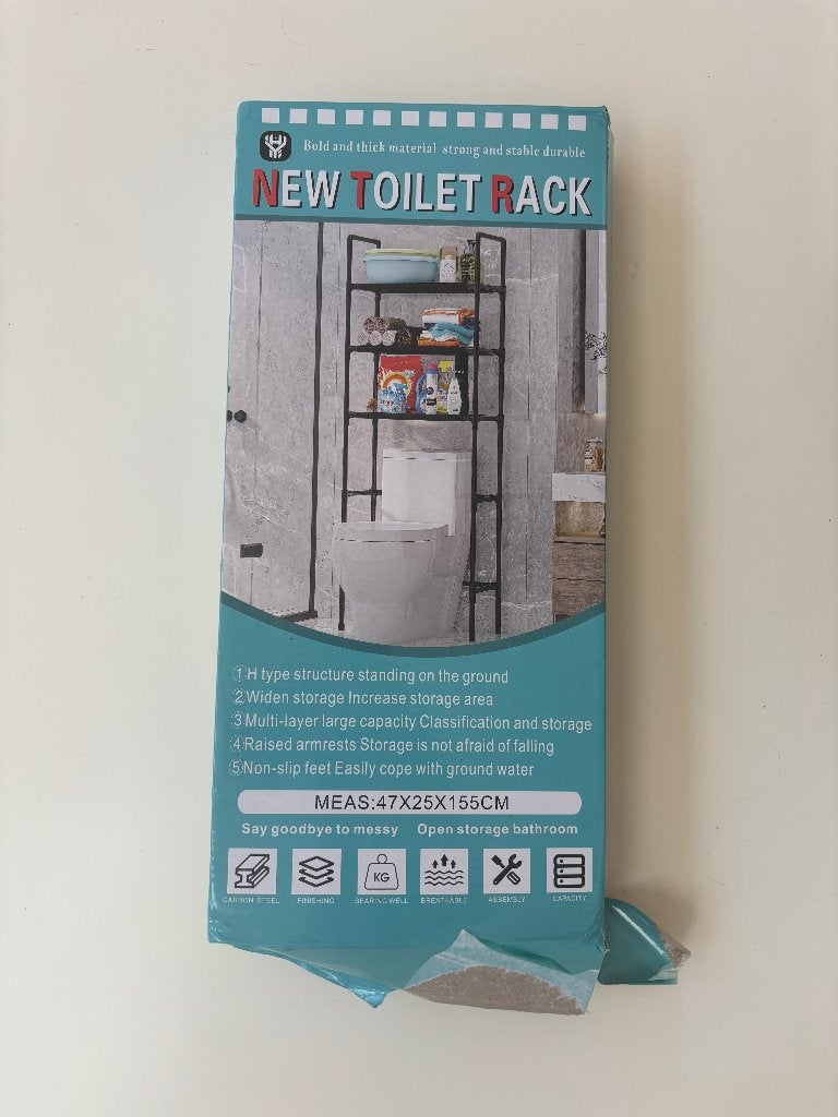 Opbergrek boven toilet 47 x 25 x 155cm *NIEUW IN DOOS*, Ophalen, Minder dan 50 cm, Overige typen, Nieuw