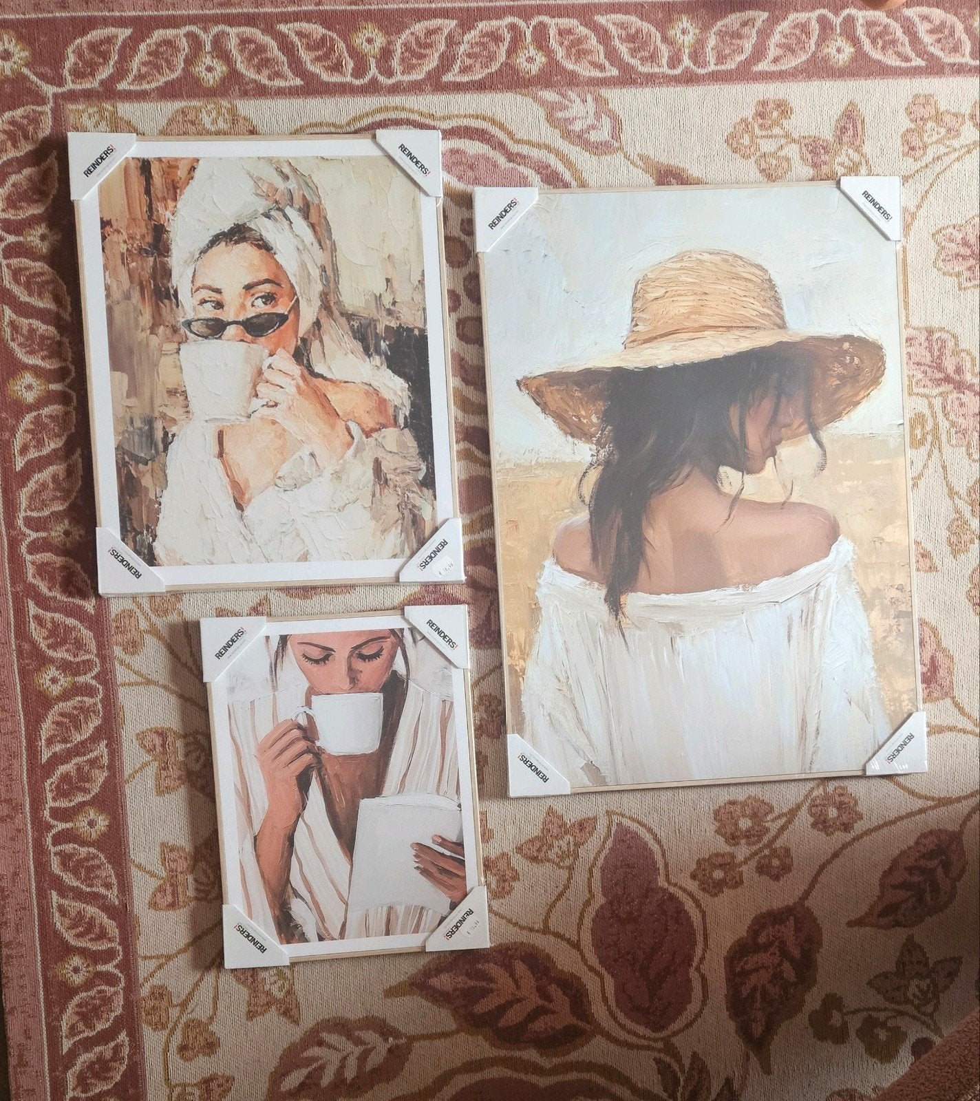 3 Nieuwe Schilderijen Vrouwen, Ophalen, Portret of Personen