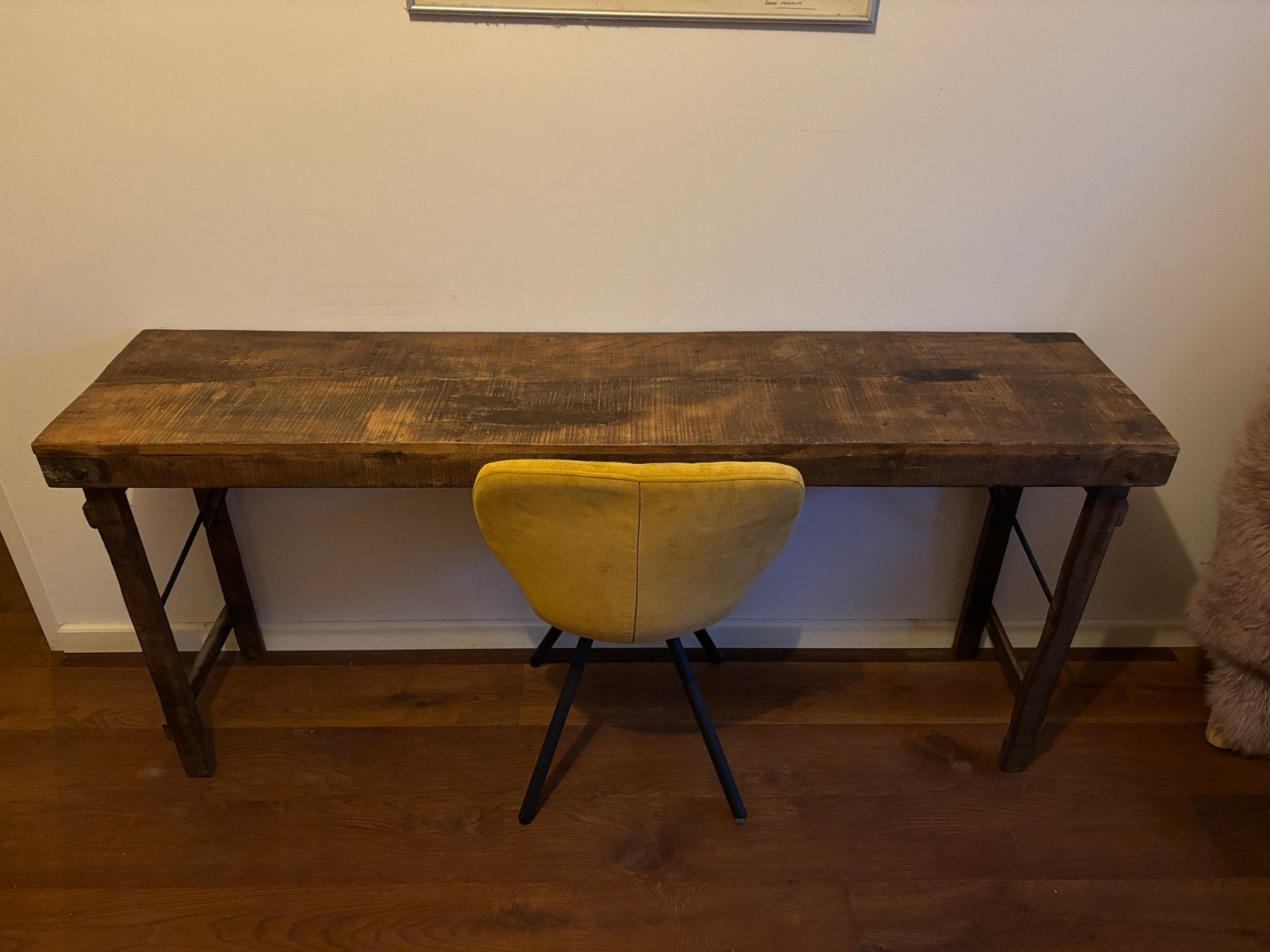 Rustiek Antiek Houten Bureau of Sidetable - 170x40 cm, Antiek en Kunst, Ophalen of Verzenden