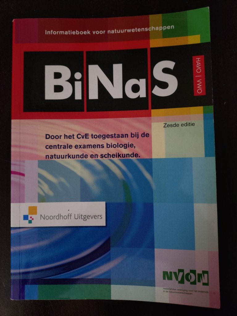 BINAS - 6E EDITIE, Boeken, Schoolboeken, Verzenden, Gelezen, Overige niveaus