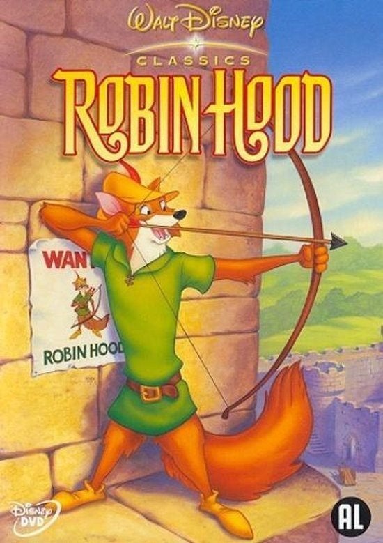 Robin Hood DVD, Europees, Tekenfilm, Alle leeftijden, Ophalen of Verzenden