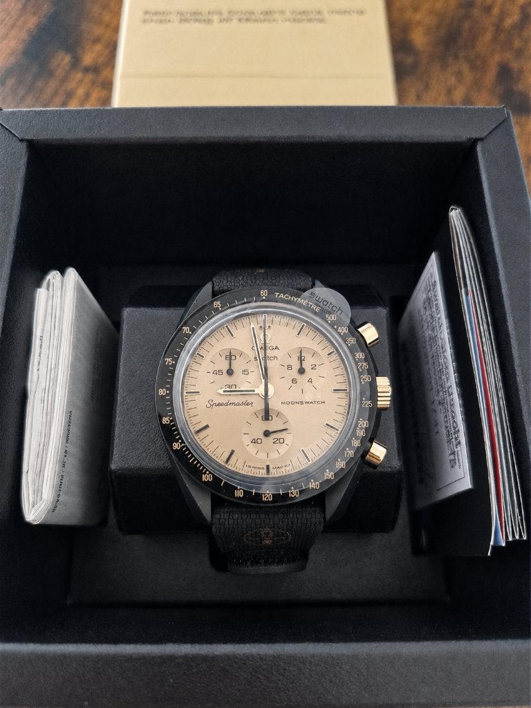 OMEGA  Swatch MISSION TO THE MOON 1969 #119/1969, Sieraden, Tassen en Uiterlijk, Horloges | Heren, Overige materialen, Polshorloge