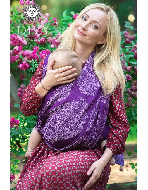 Paarse Diva Essenza draagdoek (linnen), Kinderen en Baby's, Babydragers en Draagdoeken, Overige merken, Draagdoek, Nieuw, Ophalen of Verzenden