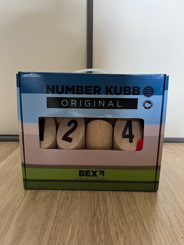 NIEUW Bex Number Kubb Original hout, Ophalen of Verzenden, Nieuw