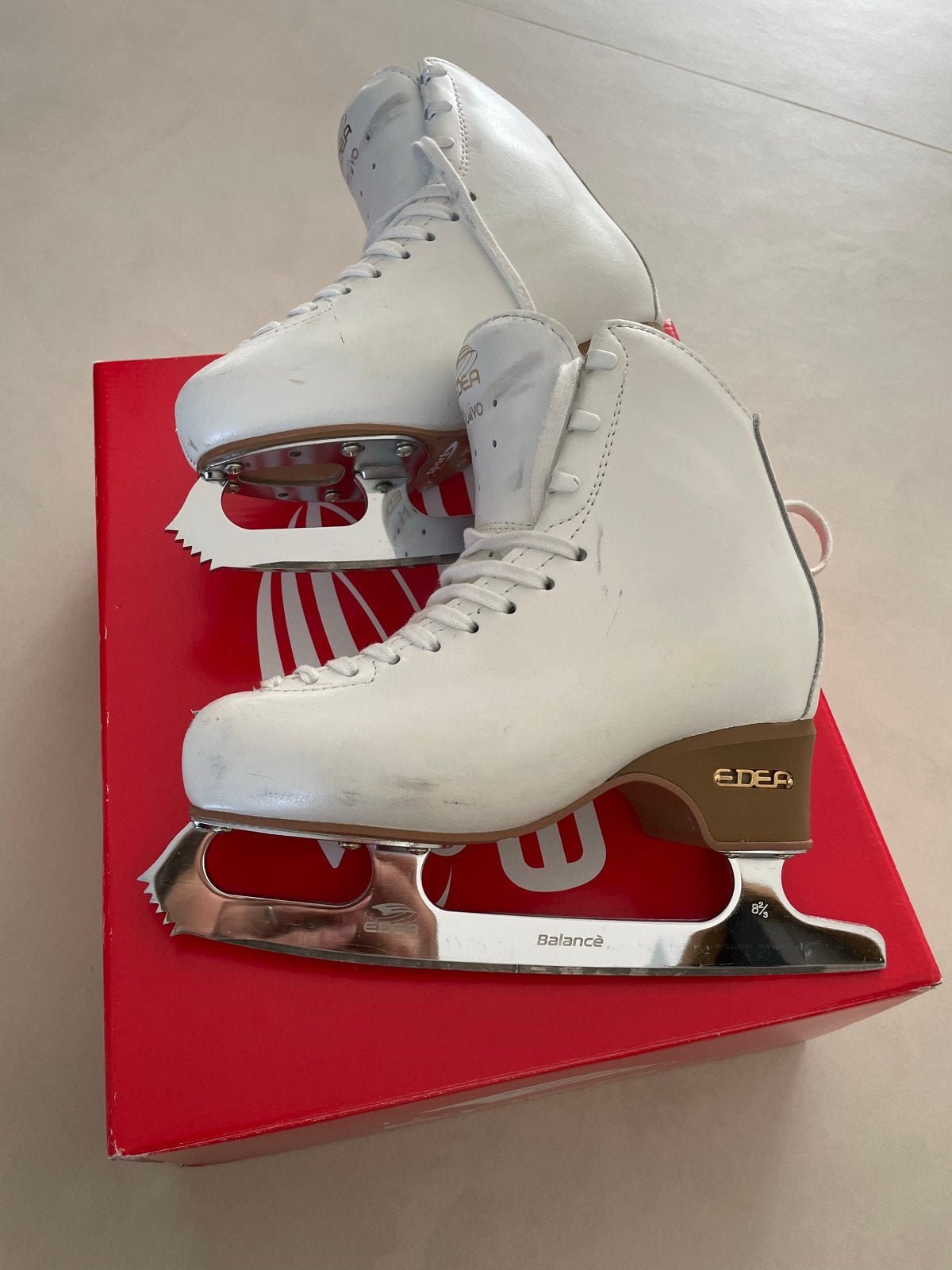 Edea Motivo Balance kunstschaatsen maat 230 C, ivoor, Ophalen of Verzenden, Gebruikt, Kunstschaatsen, Overige merken