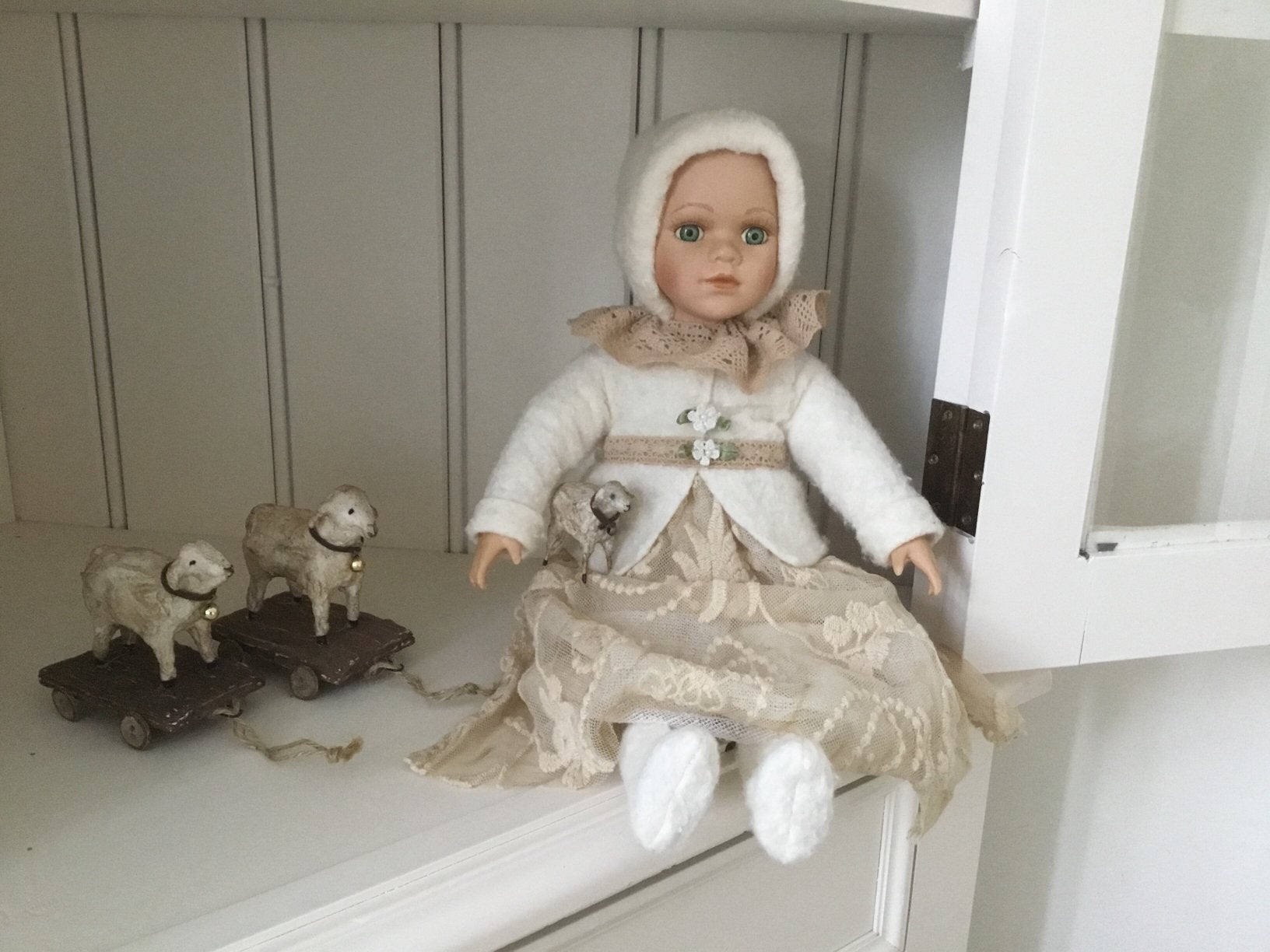 Wattenpopje/wattenpopjes/brocante poppen, Antiek en Kunst, Ophalen of Verzenden