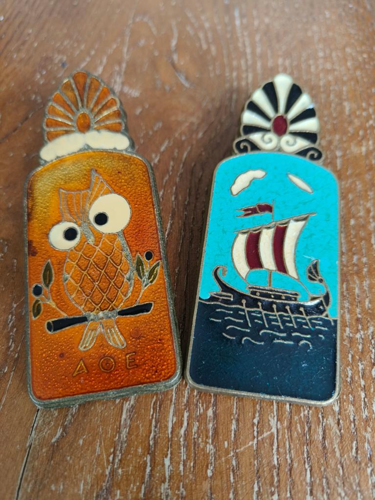 Twee geëmailleerde geld clips/money clips, Ophalen of Verzenden