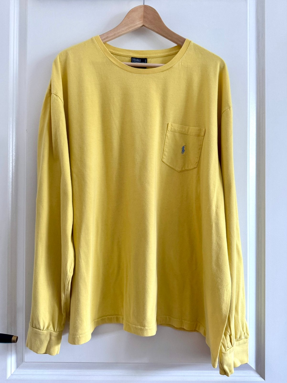 Polo Ralph Lauren Longsleeve Geel XXL, Ophalen of Verzenden, Gedragen, Maat 56/58 (XL), Geel