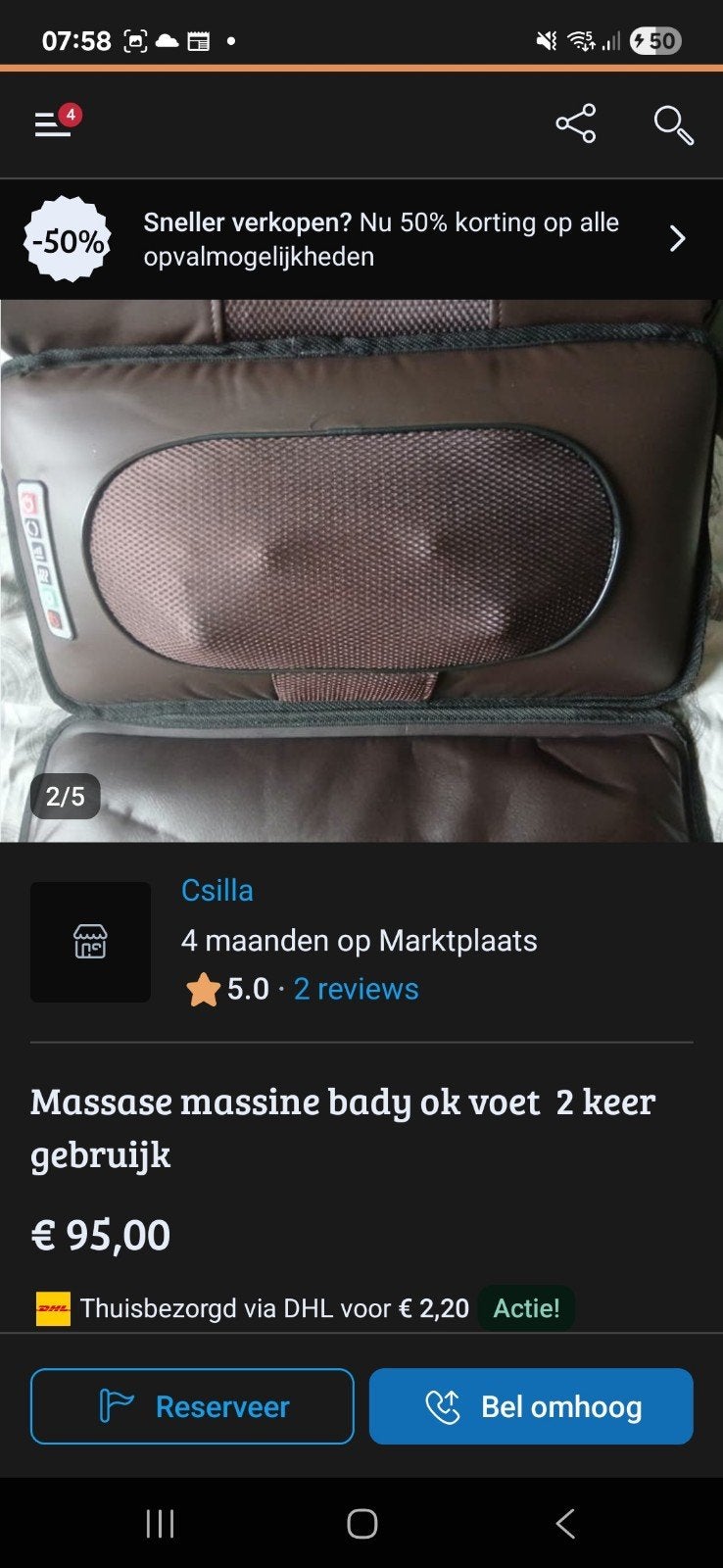 Massage apparaat voor lichaam en voeten, Ophalen of Verzenden