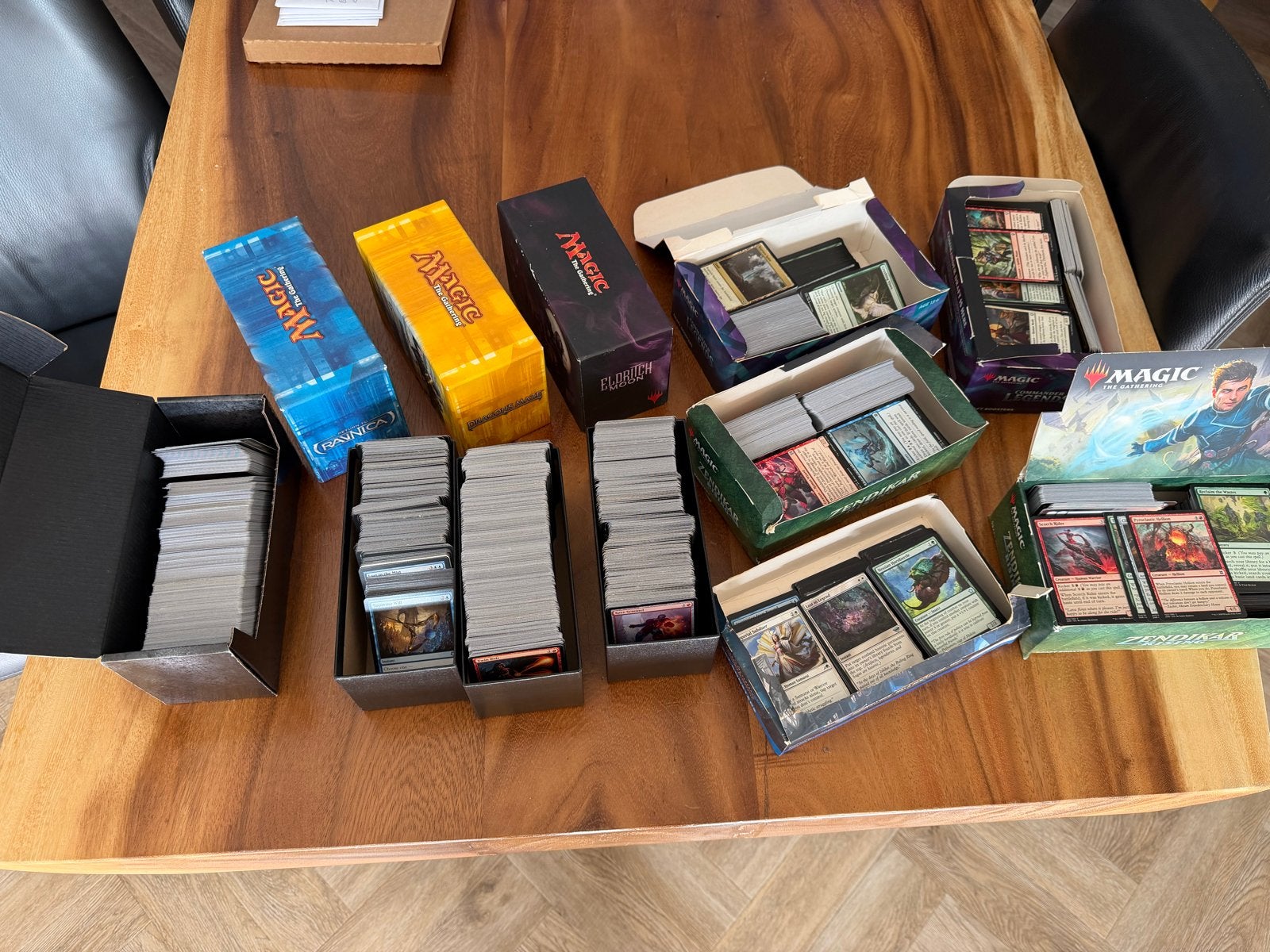 Magic the Gathering Bulk - 9kg Engelse Commons/Uncommons, Ophalen of Verzenden, Gebruikt, Meerdere kaarten, Foil