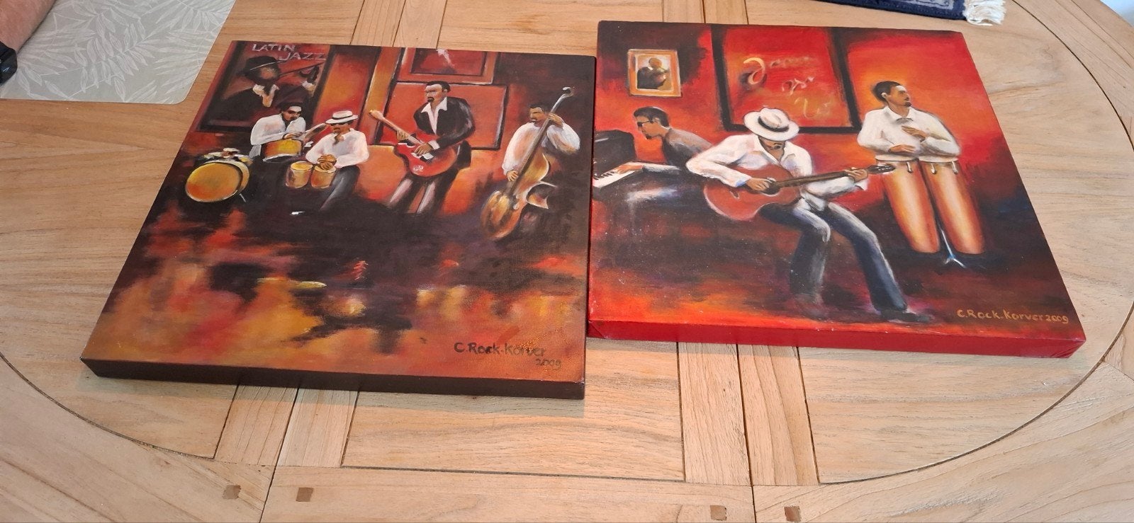 canvas schilderij (orginieel) van C.Rock.Korver, Antiek en Kunst, Ophalen of Verzenden