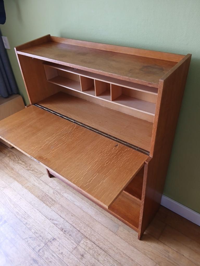 Secretaire klepkast midboard Deens of Pastoe? Jaren 50 60, Ophalen of Verzenden