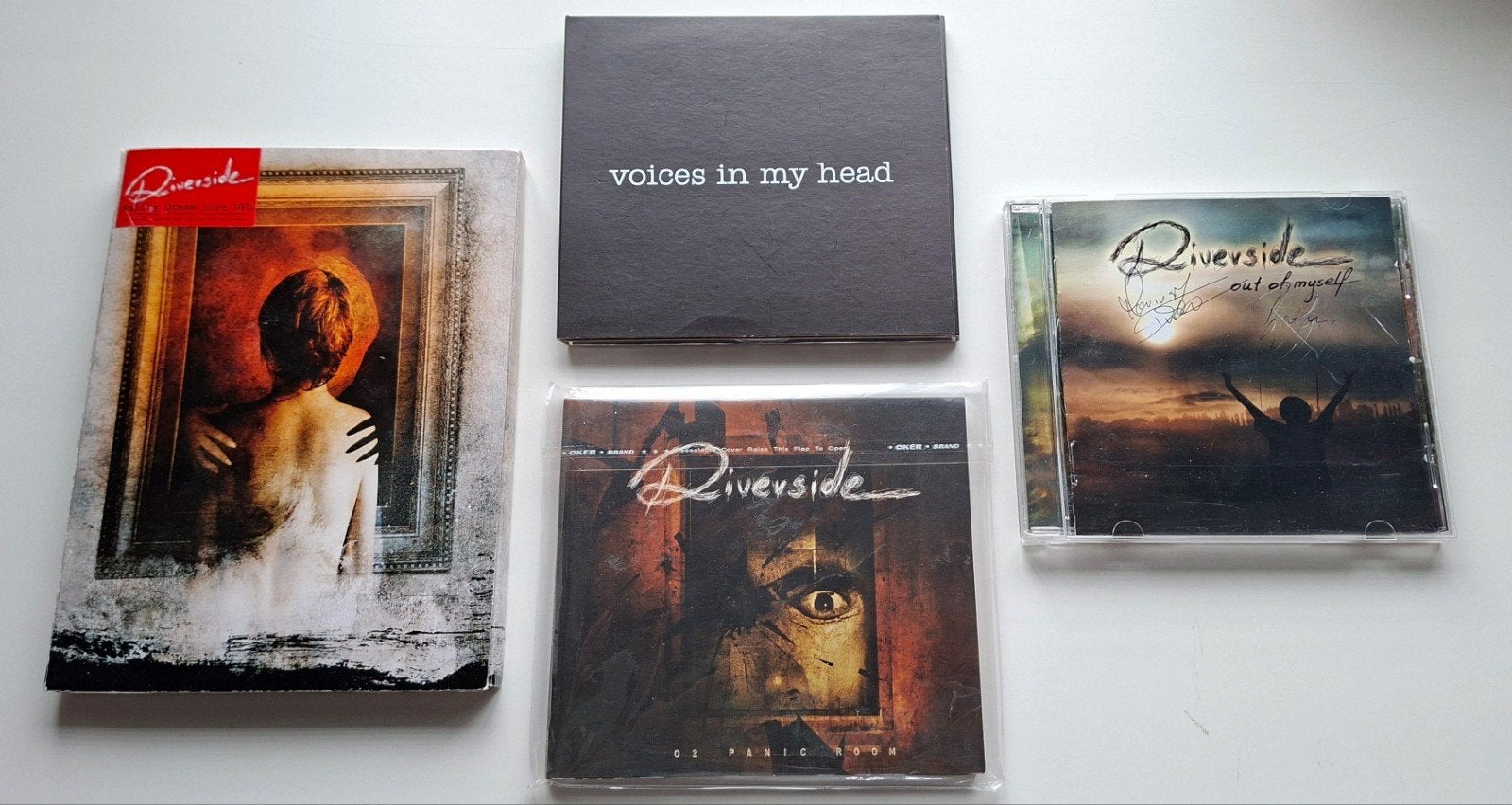 Riverside diverse cd's dvd gesigneerd lees, Cd's en Dvd's, Cd's | Rock, Ophalen of Verzenden, Zo goed als nieuw, Progressive