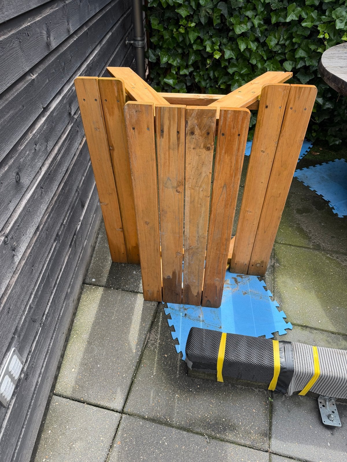 Compact houten picknicktafeltje voor kinderen, Gebruikt, Rechthoekig, Hout, Ophalen