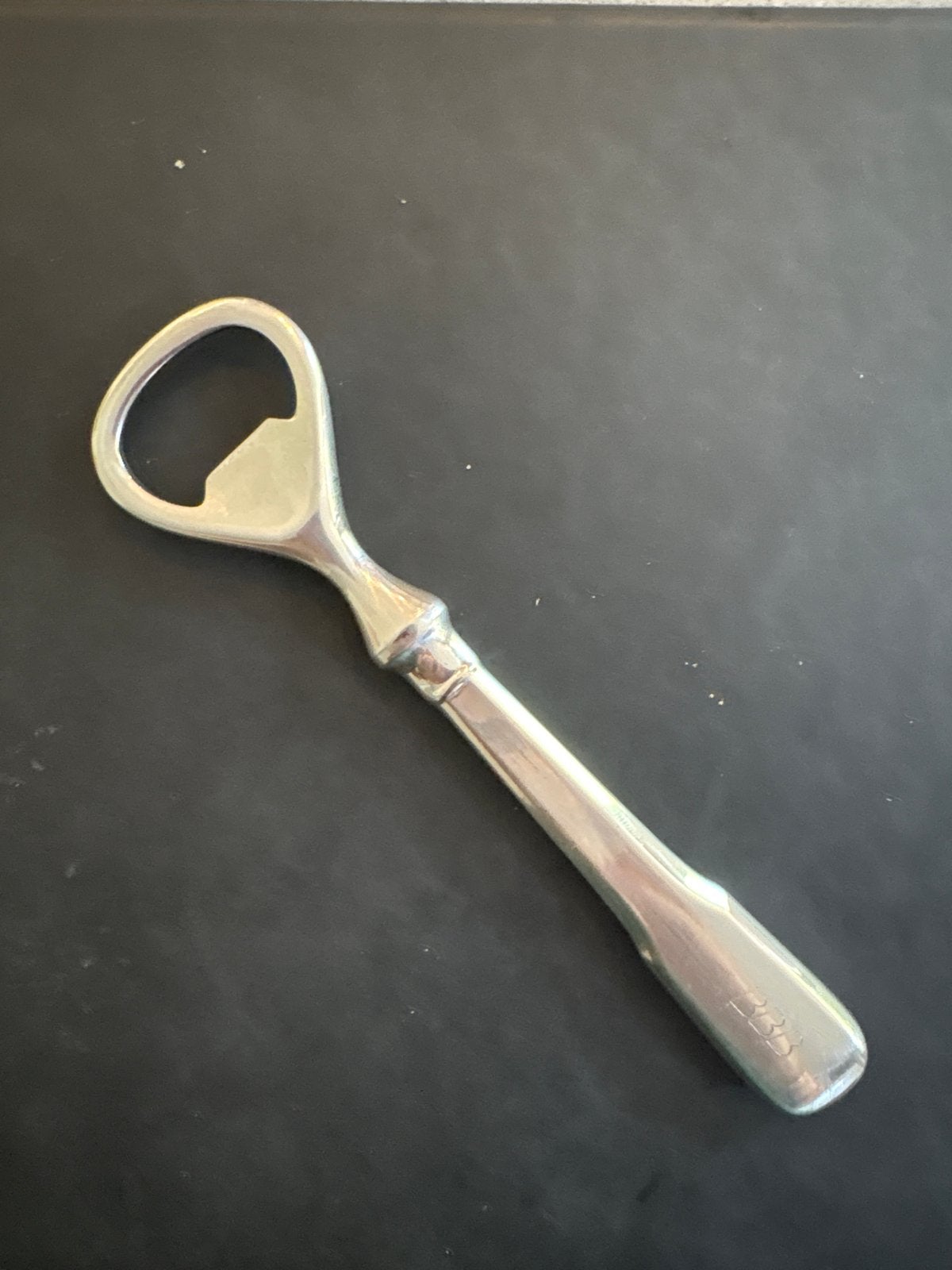 Zwaar verzilverde flesopener - 15 cm, Ophalen of Verzenden, Zilver