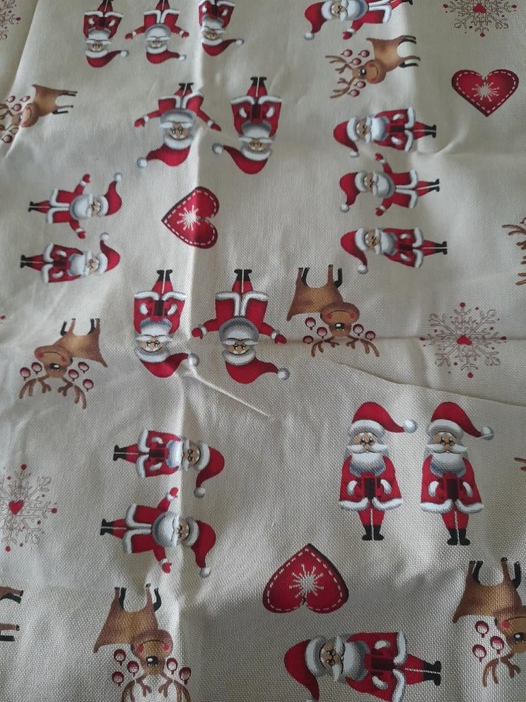 Hobbystofje kerstmannen, Ophalen of Verzenden, Katoen, 30 tot 200 cm, 120 cm of meer