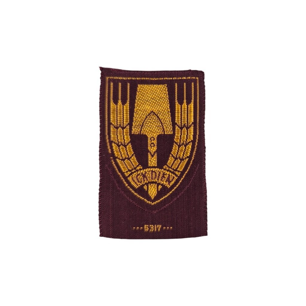 Nederlandsche Arbeidsdienst "NAD" pet/veldmuts embleem, Verzamelen, -, -, Ophalen of Verzenden, Embleem of Badge