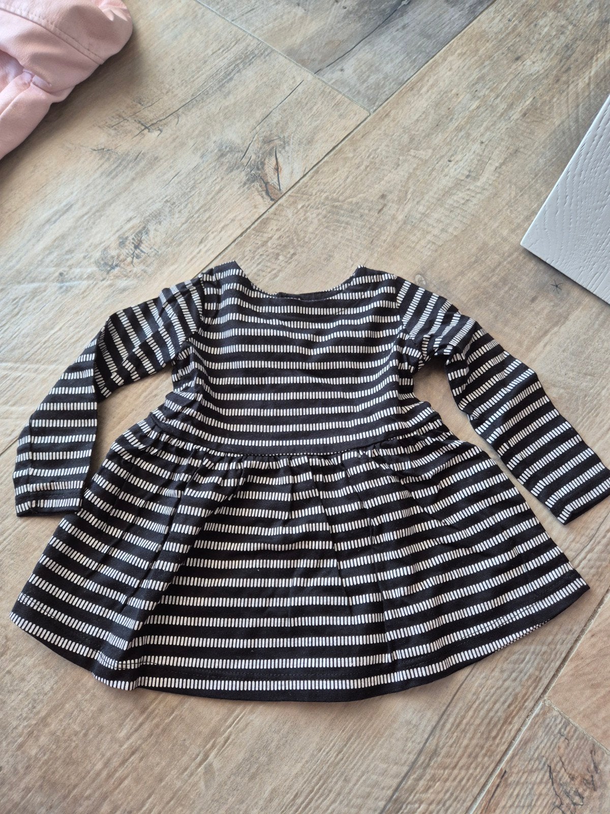 Hema jurkje zwart-wit gestreept maat 62, Meisje, Jurkje of Rokje, Ophalen of Verzenden, Zo goed als nieuw