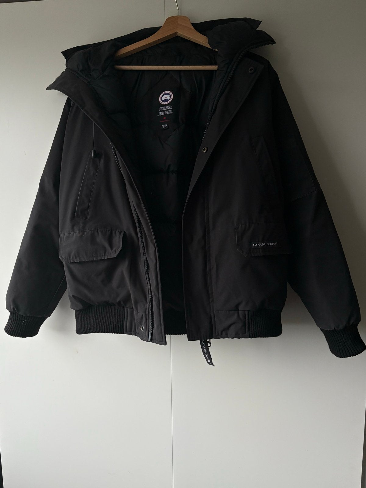 Canada Goose Fusion S/P Zwarte Bomberjack, Ophalen of Verzenden, Zo goed als nieuw, Maat 46 (S) of kleiner, Zwart